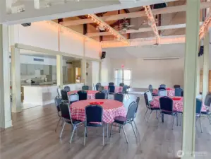 Beach Club events Hall with full kitchen
