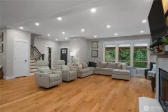 Lots of lighting throughout the home.