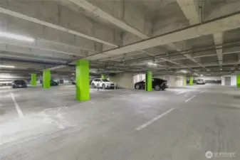 Secure garage parking space #72.