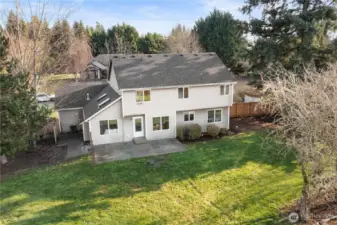 Situated on .72 acres, this property offers a level yard with room for garden, play and toys.  Enjoy summertime dining on patio