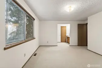 Primary suite, bright and spacious.
