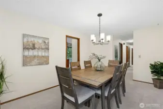 Another Angle of the Spacious Dining Room.