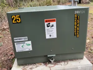 Power transformer on site