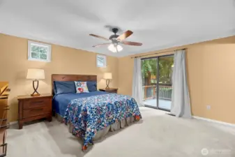 Large Primary Bedroom with its own balcony