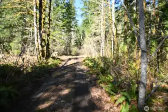 Dirt Road off Old Cascade hwy comes in and turns left ~ Look for signage