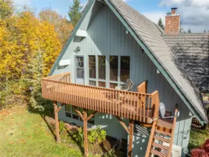 Deck off of the primary bedroom