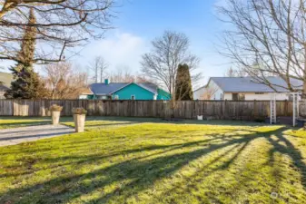 Fully Fenced Back Yard