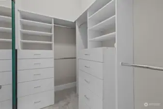 Large walk in Primary closet