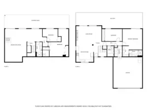 Floor plan of both levels