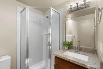 3/4 bathroom downstairs
