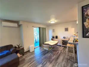 Plenty of room for your dining table and chairs