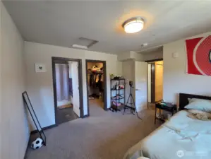 Large Primary bedroom with ensuite bathroom and walk-in closet