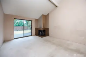 Living Room w/Sliding Door to Patio