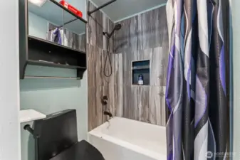 Primary bathroom upstairs