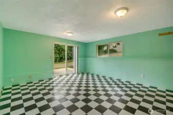 Basement with outdoor access