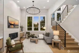 Expansive windows that beautifully showcase natural light throughout.