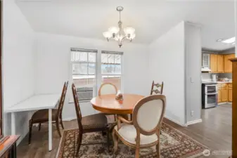 Formal dining room off the kitchen and living room.
