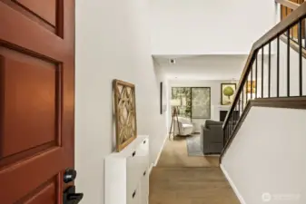 Wide open and airy entryway