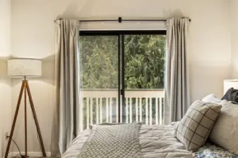 ...and your own deck for morning coffee!