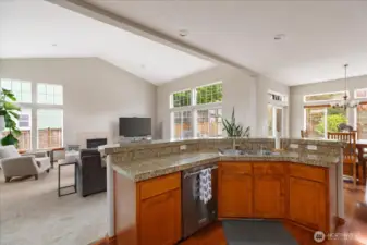 Enjoy the granite countertops.