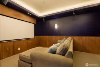 Enjoy TV, gaming, and movies in the home theater.