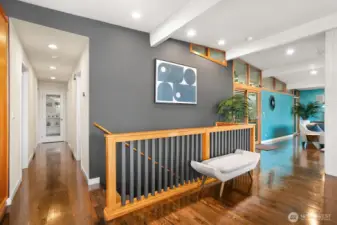 ...beginning in the foyer then to the living room beyond...