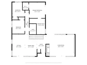 Floorplan for main floor.