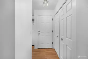 Entry and laundry closet