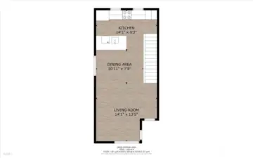 2nd level floor plan. Great floor plan with seamless flow throughout!