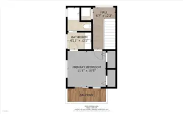 3rd level floor plan. Great floor plan with seamless flow throughout!