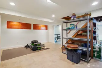 Great area in basement for games, etc