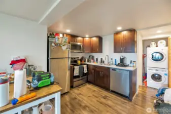 Kitchen area of the downstairs unit