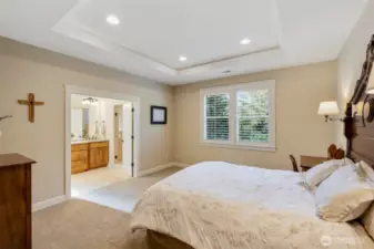 Owners Suite- Coffered Ceilings