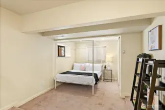 Generous sized downstairs bedroom with adjoining sitting area or office