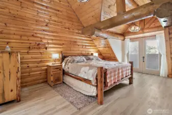 Primary suite with a private balcony