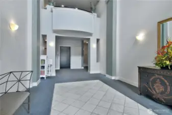 Private secure entry with elevator