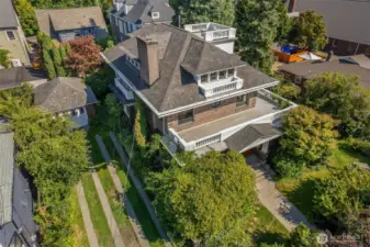 Welcome to the JW Bullock house on North Capitol Hill; with a 10,000 sq ft lot there is space for a twice as wide driveway and beautiful mature gardens to allow for an oasis in the city.