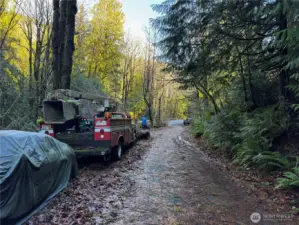 Back down driveway toward Index Galena Rd