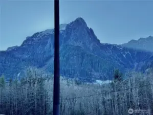 View of Mt. Index and Bridle Falls from Loft