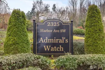 Welcome to Admiral's Watch condo for sale in West Seattle