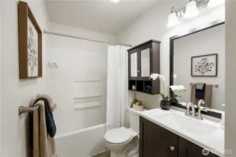 Updated bath with new flooring