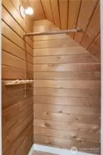 Cedar closets in both downstairs bedrooms