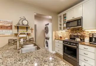 Lower level kitchen and utility room