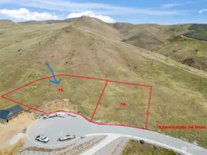 Lot # 15 is a .59 acre parcel with open space behind.. room to roam and explore and take in the breathtaking views!  (Lot 16 is also available)