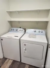 Washer and dryer included