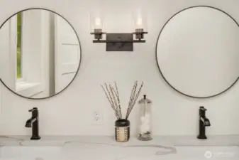 High-quality fixtures used throughout the home