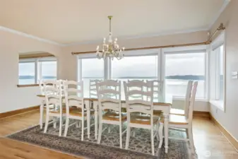 Breathtaking views from the dining room and kitchen behind.