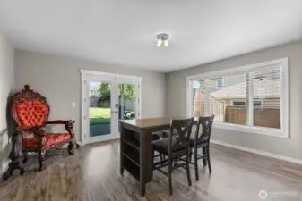 Lower-level entertainment room