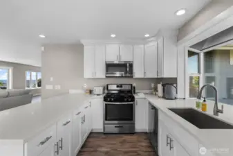 completely remodeled kitchen