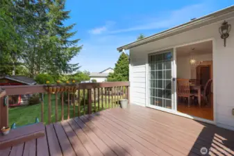 Who doesn't want a fun slide to get off the deck quickly!?